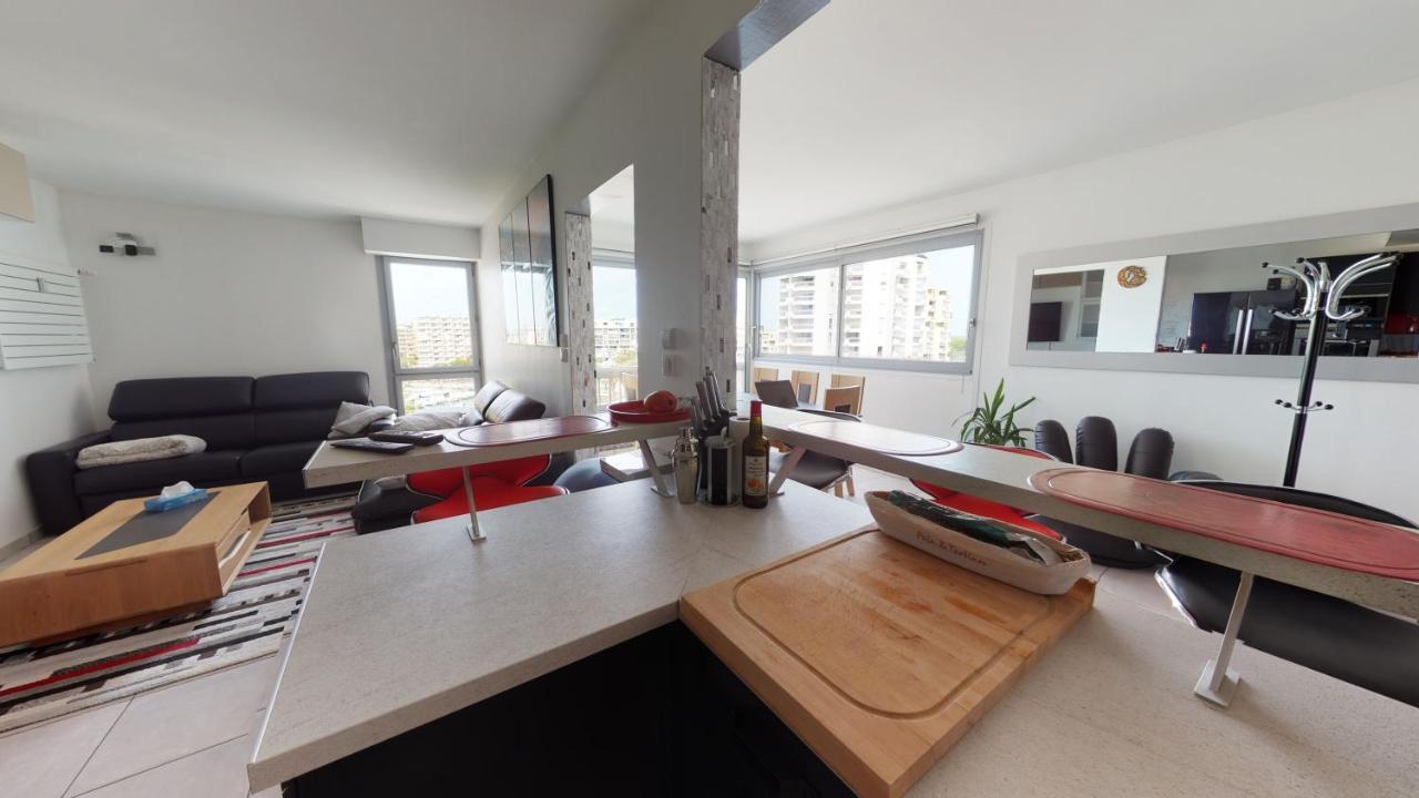 Duplex Grand Standing Vue Mer Et Port Mauguio Esterno foto